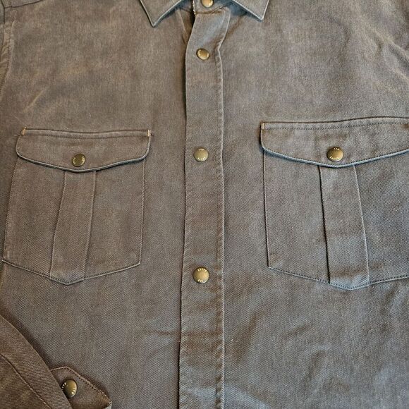 Ted Baker London Mens Dress Shirt S 2/32.5 Solid Blue Dotted Flip Cuff Pattern - Picture 4 of 14